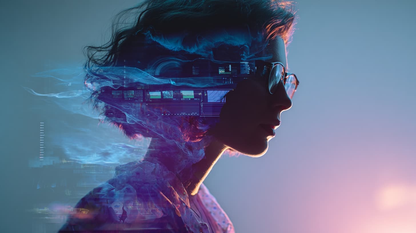 AI-generated video ad on screen