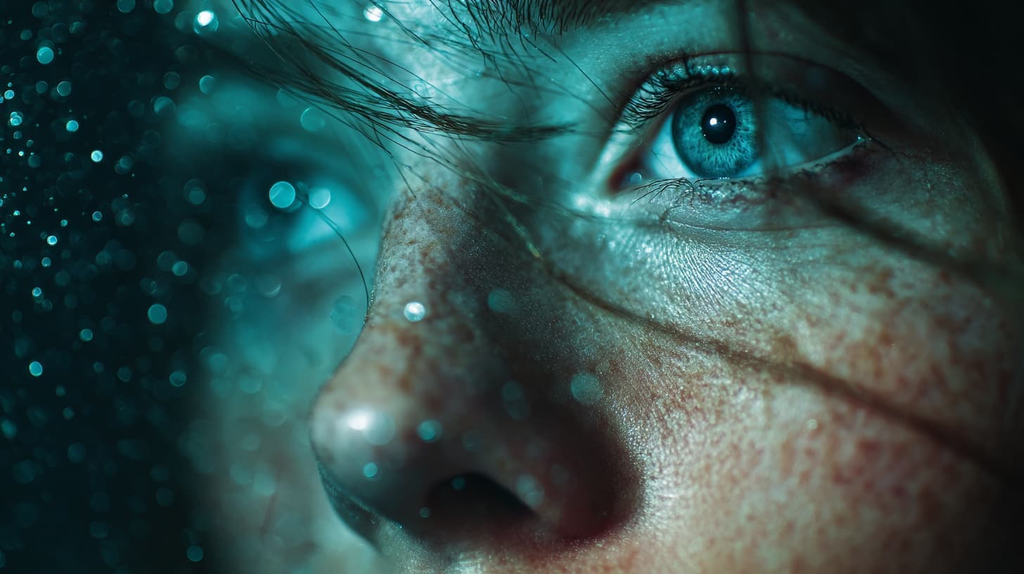 A director's chair with a futuristic AI interface screen